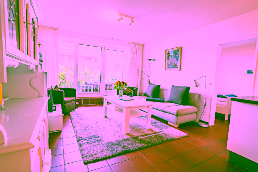 Dem Meer ganz nah – Erdgeschosswohnung mit großer Terrasse - Wohnbereich (8584)