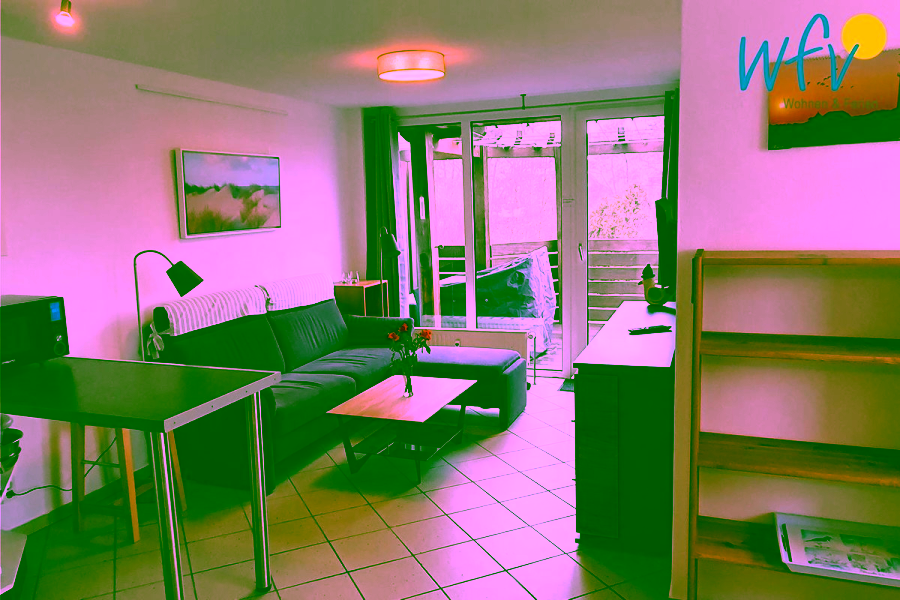 Wohnen auf zwei Etagen – Gemütliche Maisonette Wohnung - Wohnzimmer (8745)