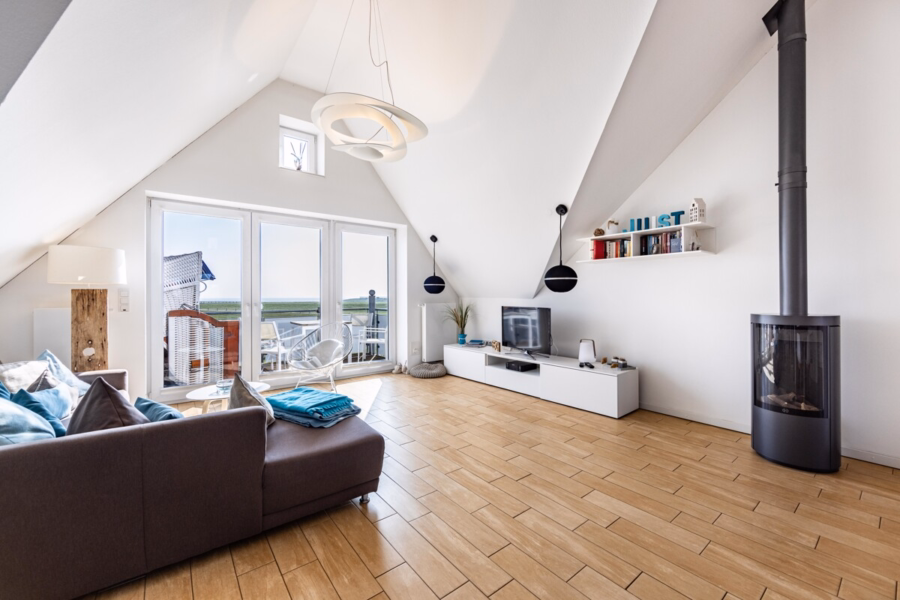 Quartier 7° Ost – Traumhafte 100 m² Ferienwohnung mit wunderschönem Balkon! - Wohnbereich (14495)