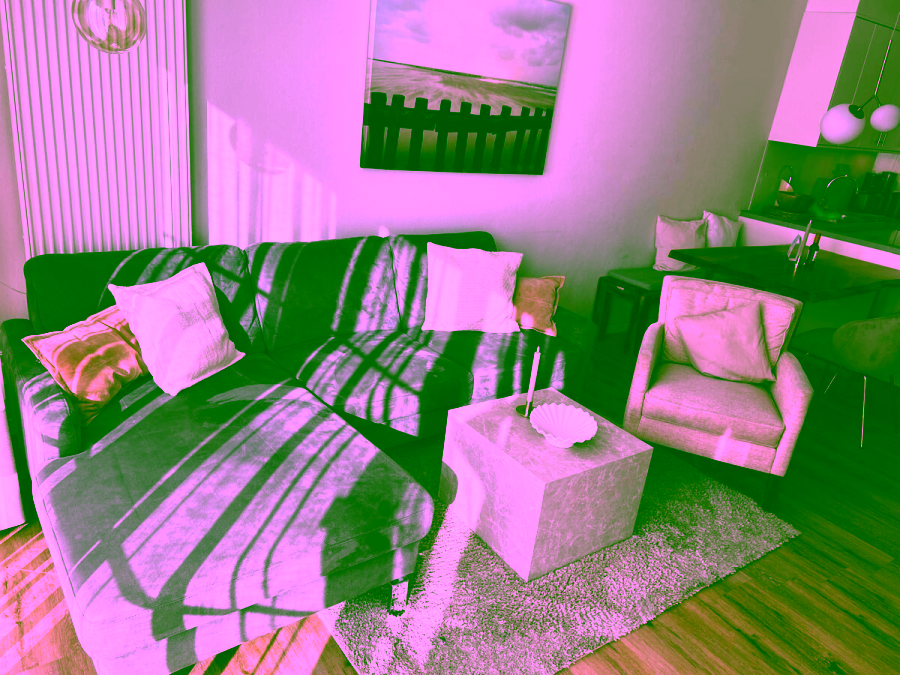 Strandnah, modern und lichtdurchflutet – 3-Zimmer Wohnung in der Villa Verdi - Wohnbereich (10020)