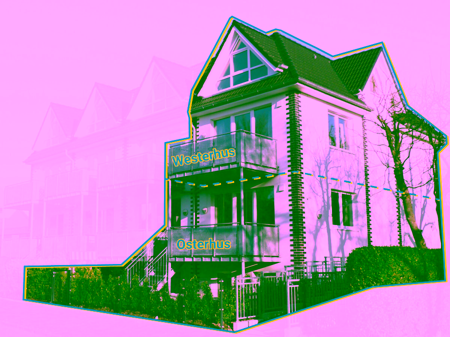 Ihre Auszeit am Meer – modernes Haus mit zwei Ferienwohnungen, Balkon, Garten und zentral! - Hausansicht (5342)