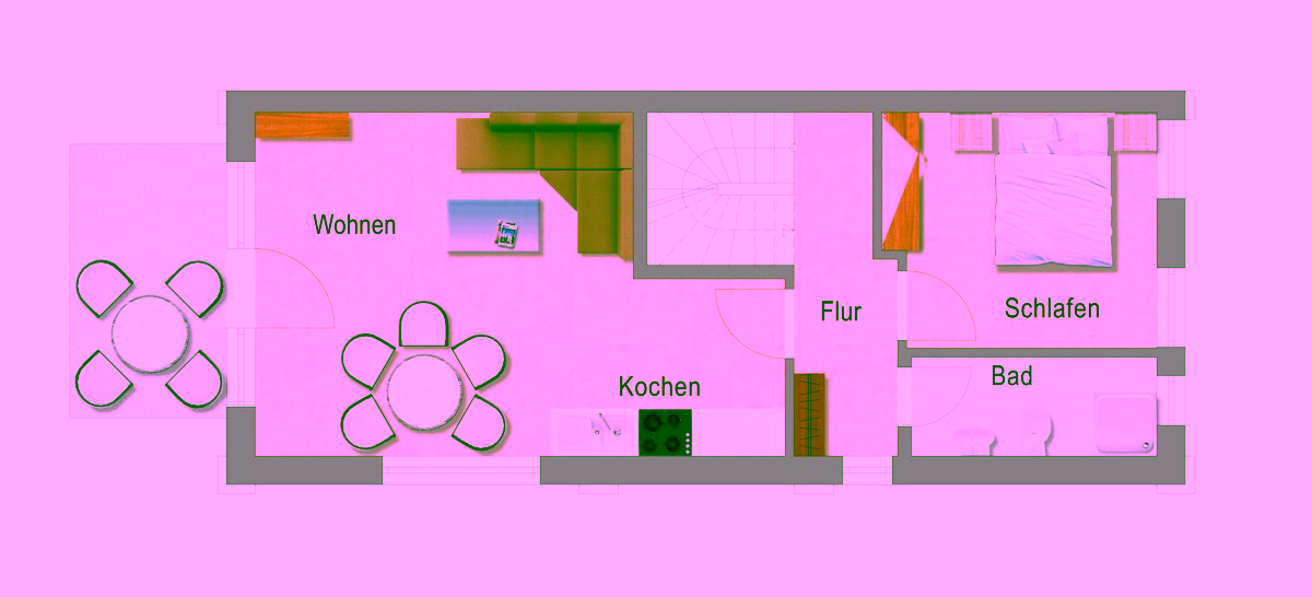 Osterhus Erdgeschoss