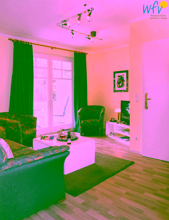 Gemütliche 2-Zimmer Wohnung in der Villa Mönchgut - Wohnzimmer (9114)