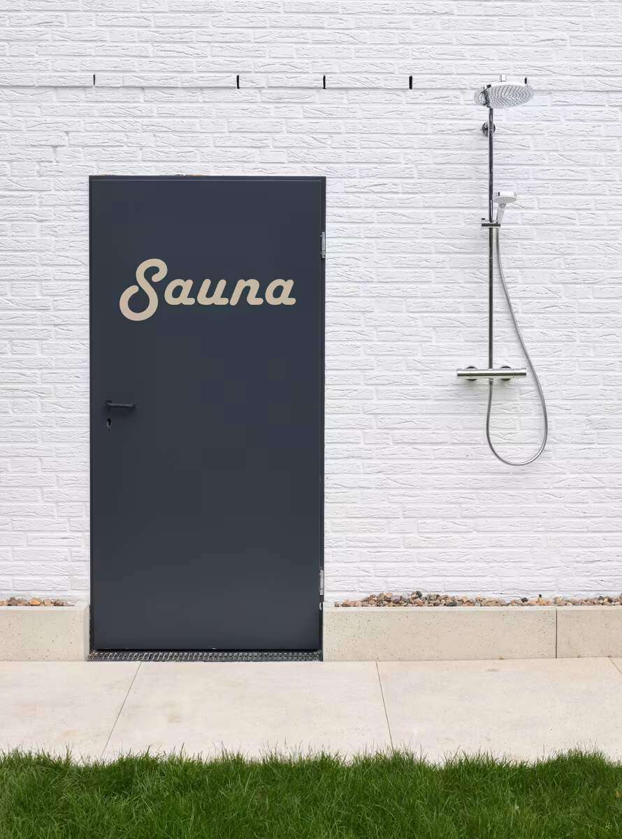 Dusche und Sauna