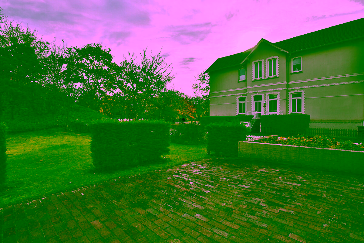 große Ost-Süd terrasse