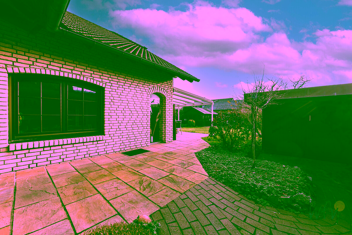 hintere Sicht vom garten