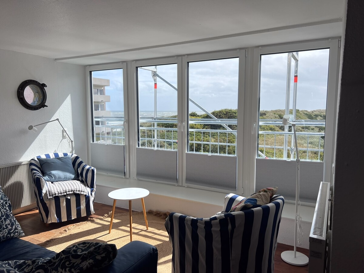 Wangerooger Wohlfühltraum mit Blick auf Nordsee aus jedem Fenster.