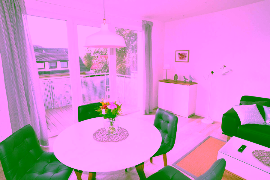 Maisonette-Ferienwohnung mit Balkon und Dünenblick - Essbereich Westerhus (9748)