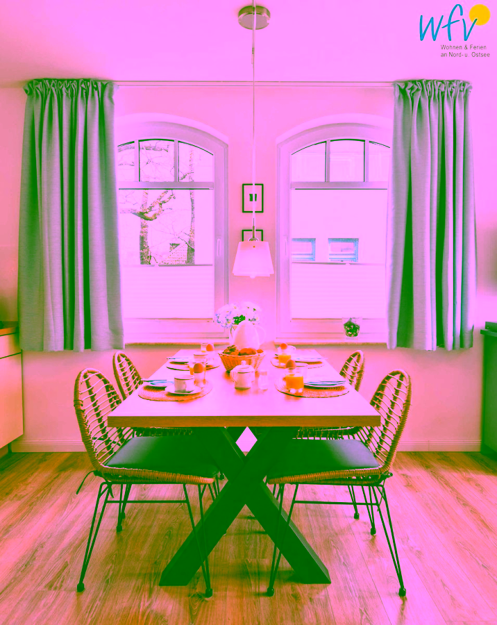 Elegantes Feriendomizil in Bestlage von Binz – Gemütliche 3 Zimmer Wohnung - Essbereich (8939)