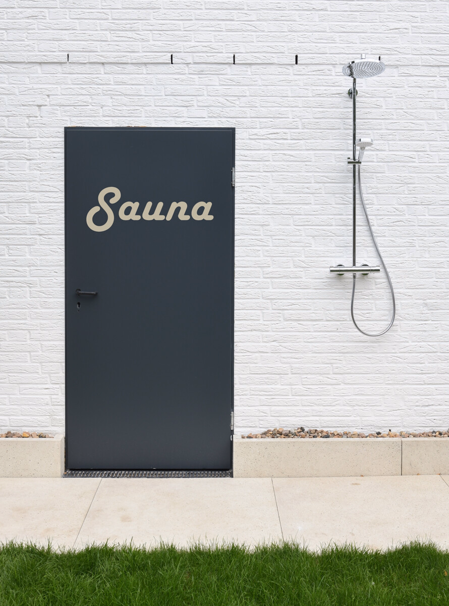 Dusche und Sauna