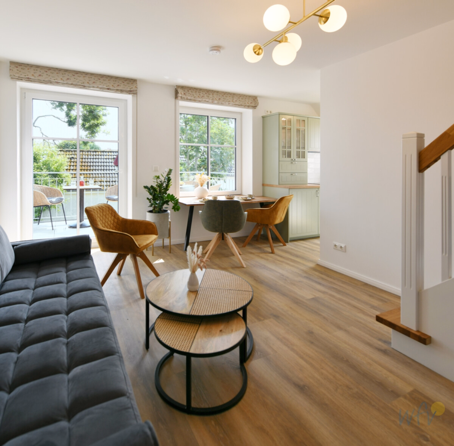 Watt’n Nüst – Attraktive Maisonette-Wohnung in Inselbestlage - Wohnzimmer (16314)